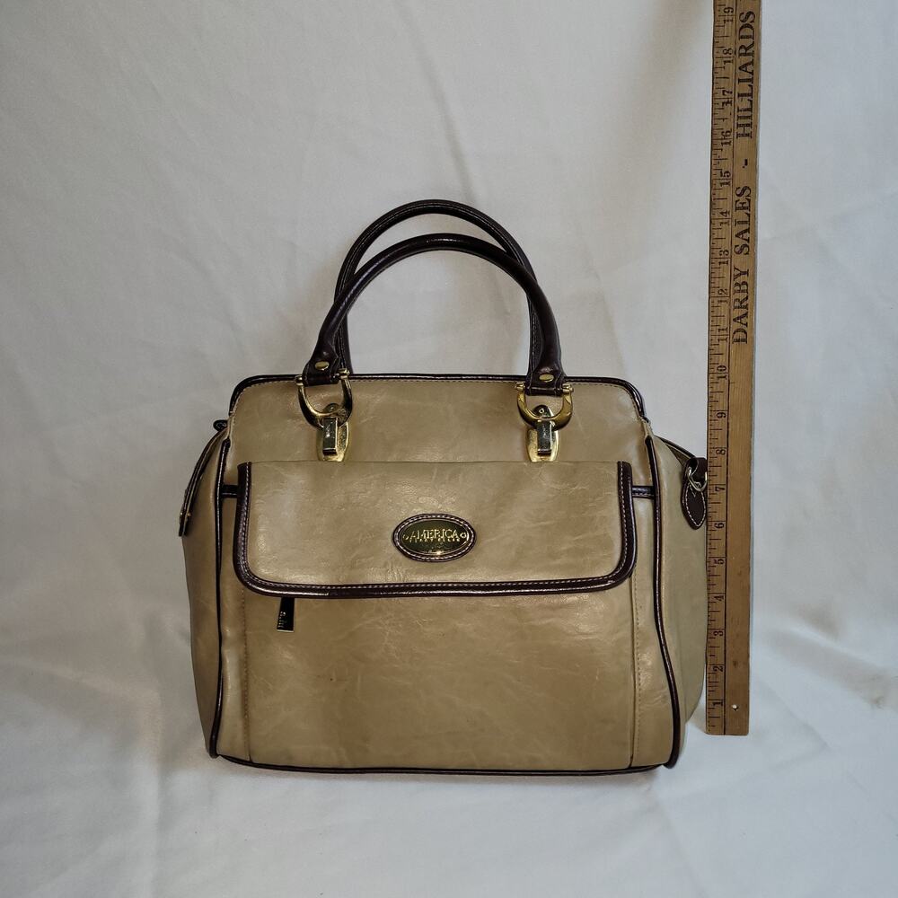 Vintage Leather Perry Ellis‎ America Purse/Handbag